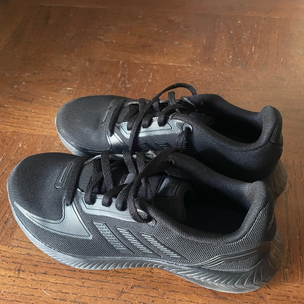 Kids Adidas Black Athletic Shoes
